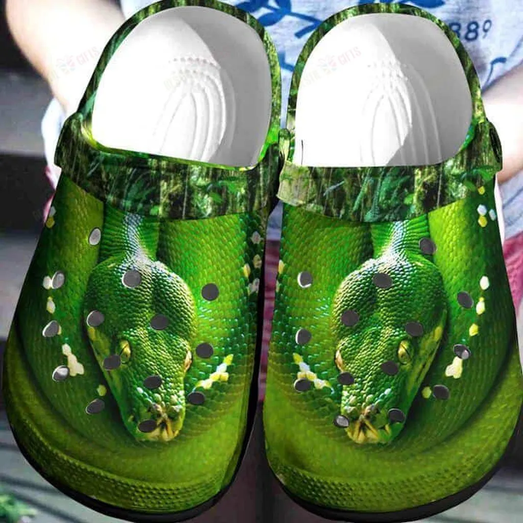 Snake Crocs, Personalized Crocs Classic Clogs