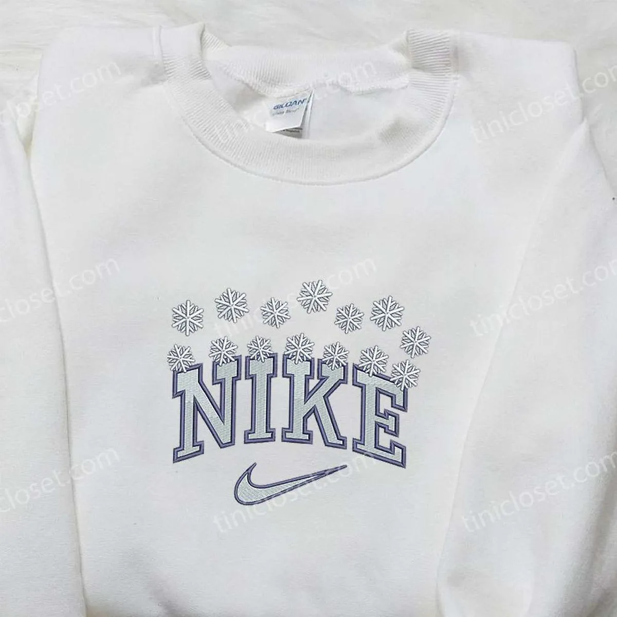 Snow x Nike Embroidered Sweatshirt, Nike Inspired Embroidered Shirt, Best Christmas Gift Ideas