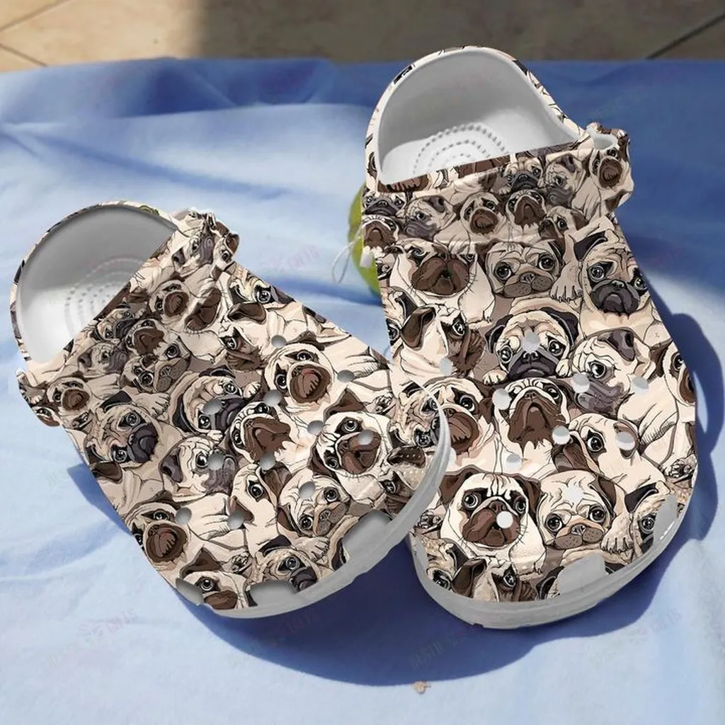 So Many Pugs Crocs Classic Clogs