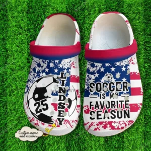 Soccer America Flag Crocs