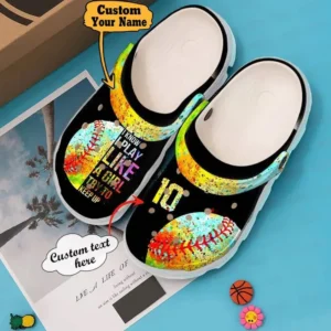 Softball Crocs - Personalized I Know Play Like A Girl Clog