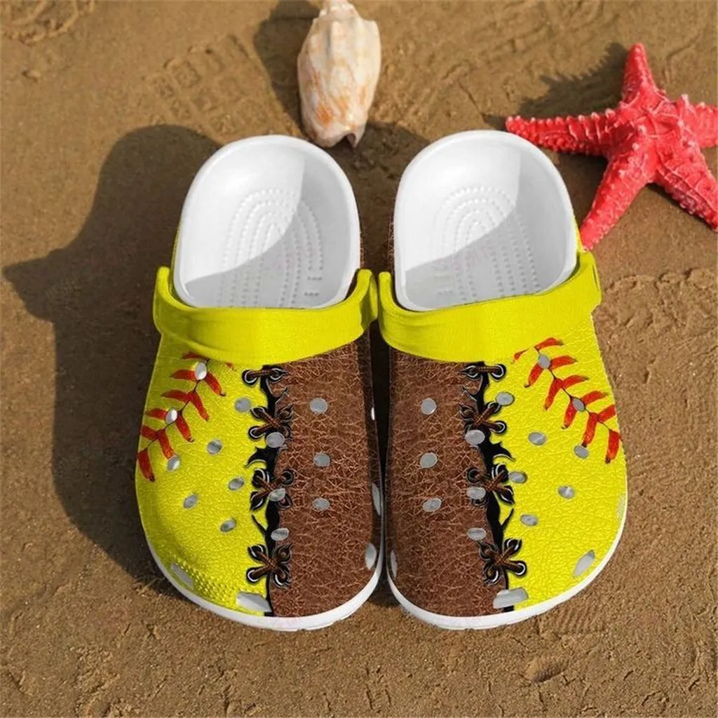 Softball Crocs, Personalized Crocs Classic Clogs