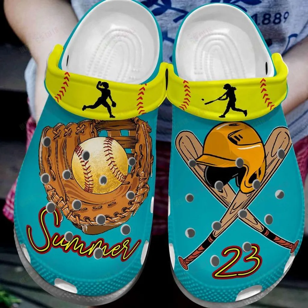 Softball Personalized My Passion Crocs, Personalized Crocs Classic Clogs