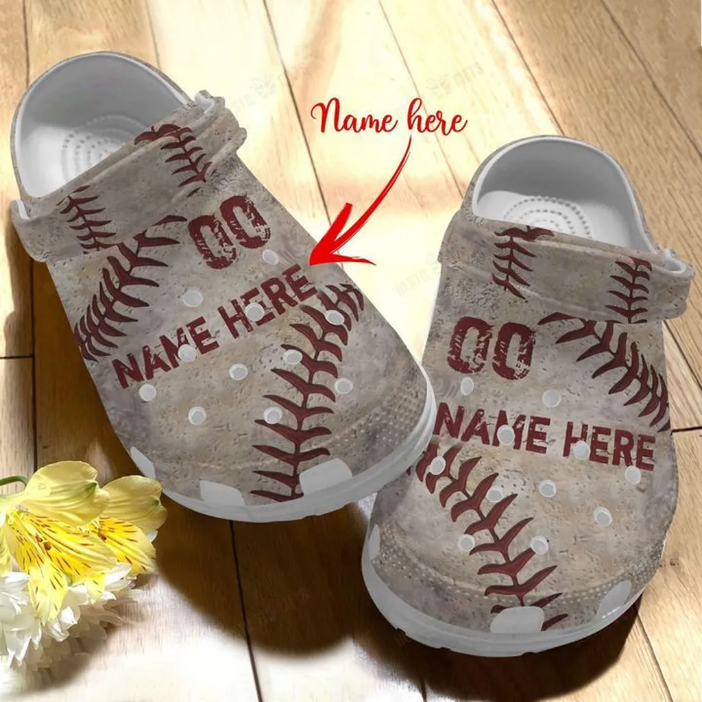 Softball Personalized On The Ground Crocs Classic Clogs