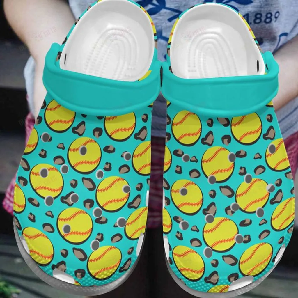 Softball Soul Crocs, Personalized Crocs Classic Clogs