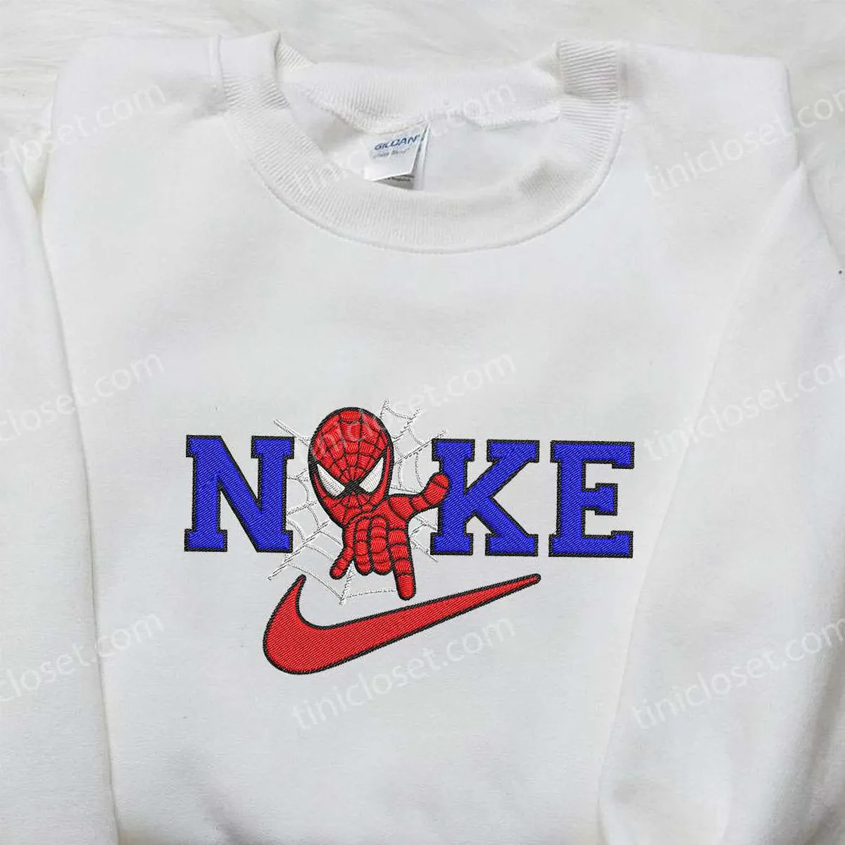 Spider-Man x Nike Embroidered Hoodie, Spider-Man No Way Home Embroidered Shirt, Nike Inspired Embroidered Shirt