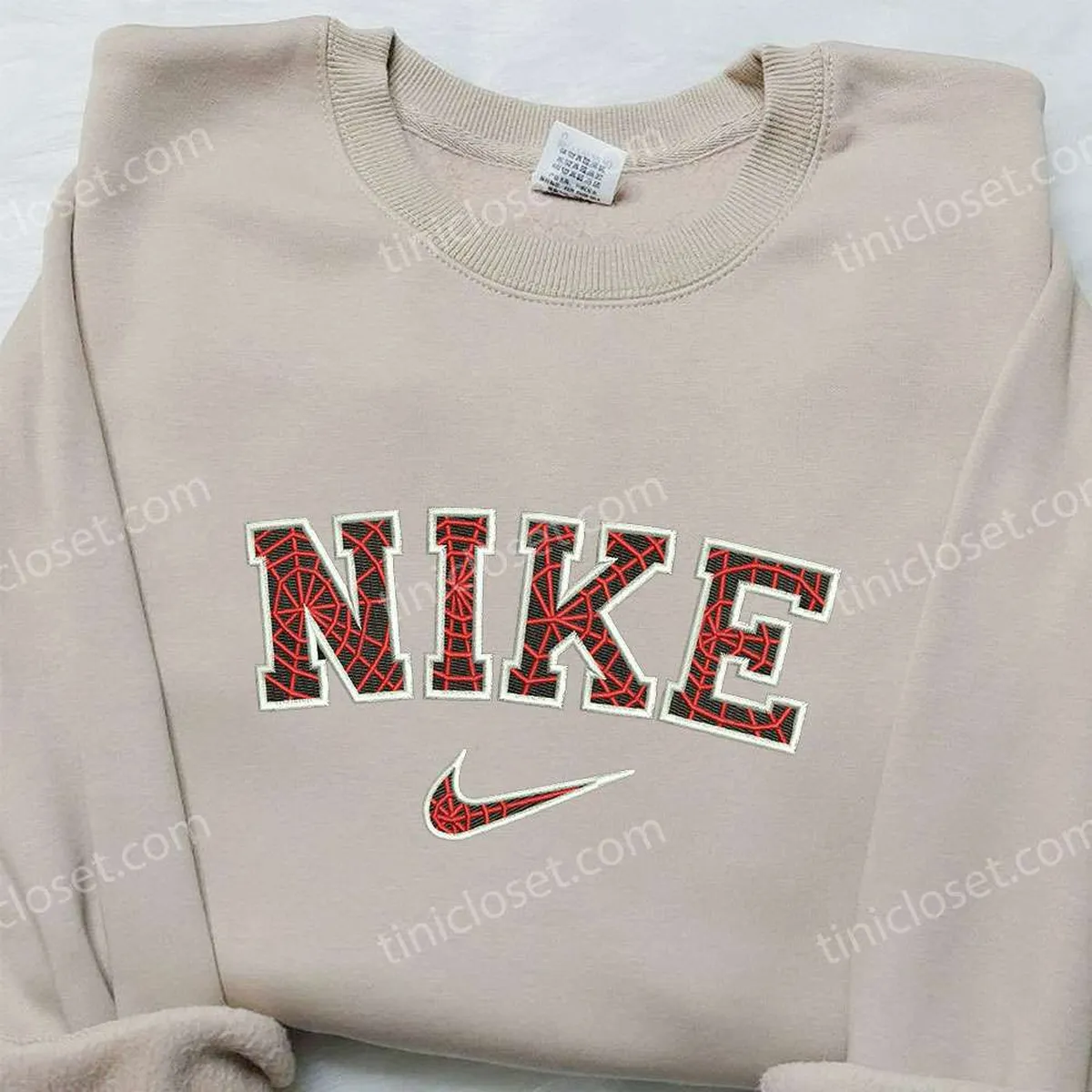 Spider-Man x Nike Embroidered Sweatshirt, Movie Embroidered Shirt, Nike Inspired Embroidered Shirt