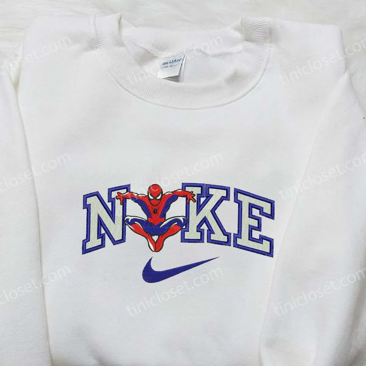 Spider-Man x Nike Embroidered Sweatshirt, Nike Inspired Embroidered Shirt, Best Gifts for Family