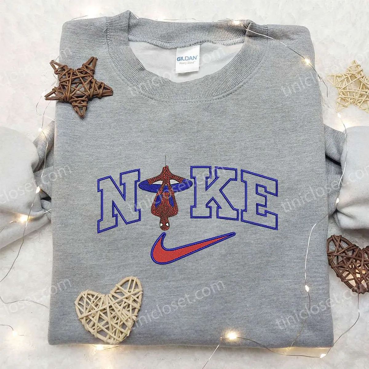 Spider-Man x Nike Embroidered Sweatshirt, Nike Inspired Embroidered Shirt, Best Gifts for Family