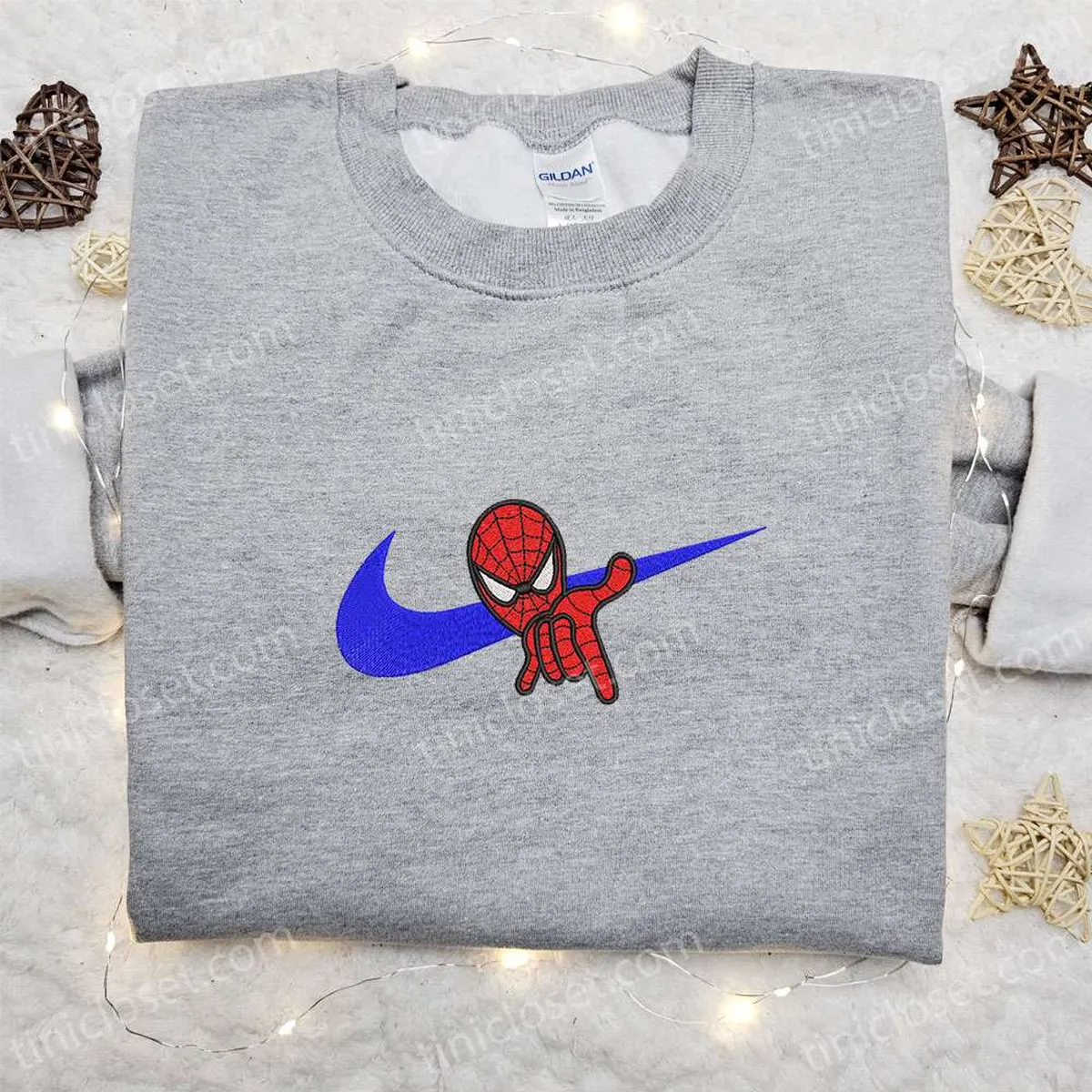 Spider-Man x Nike Swoosh Movie Embroidered Hoodie, Nike Inspired Embroidered Shirt, Best Gift Ideas