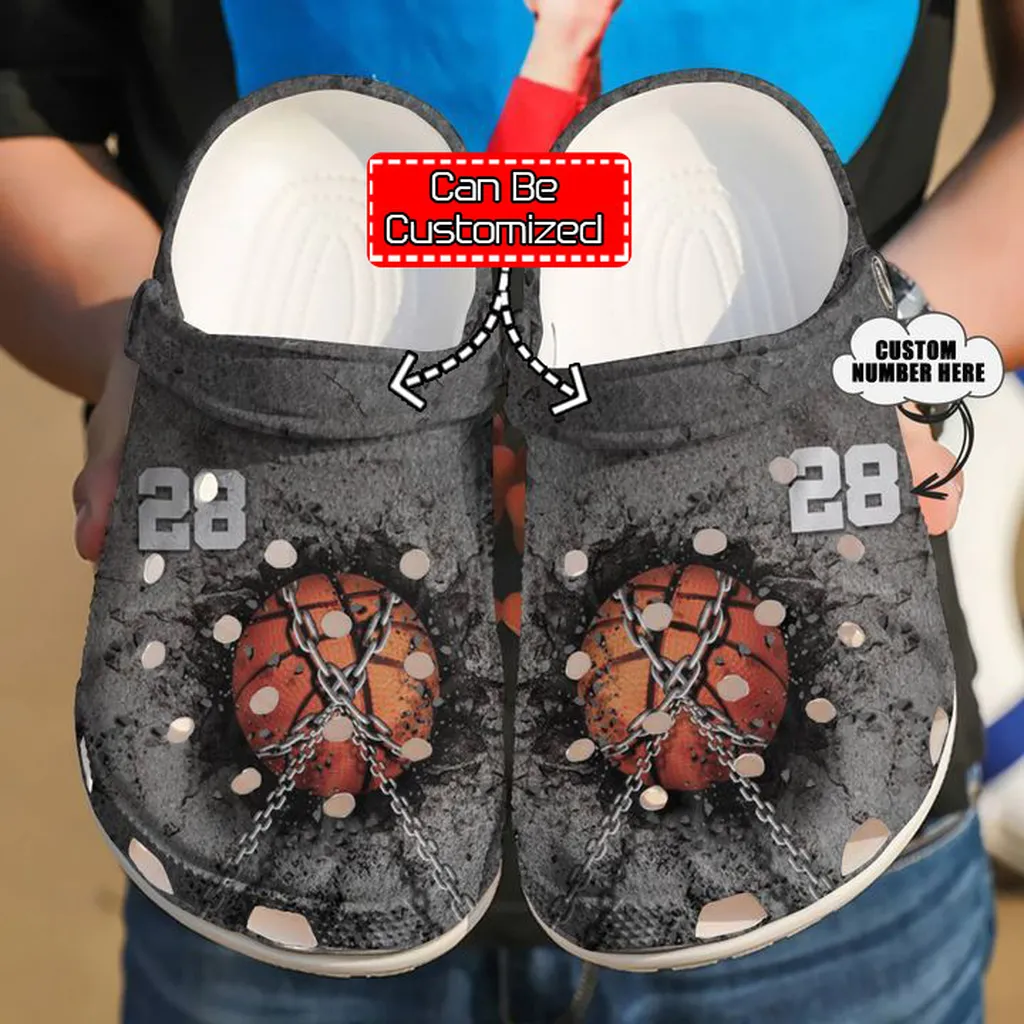 Sport Crocs - Basketball Personalized Chain Crocs Clog