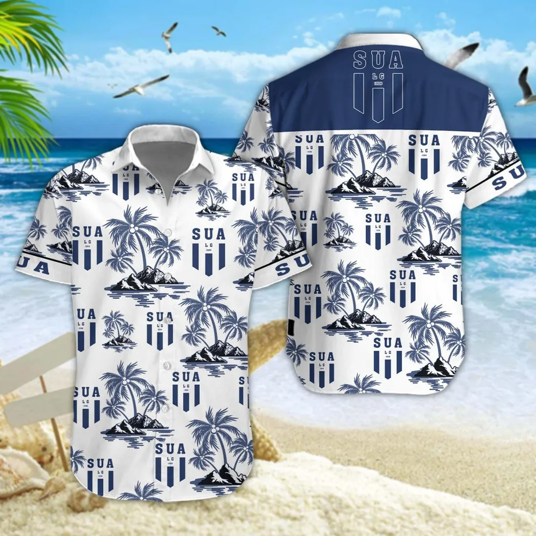 Sporting Union Agenais Hawaiian Shirt Style Classic Oversized Hawaiian, Unisex Hawaiian Shirt Trending Summer