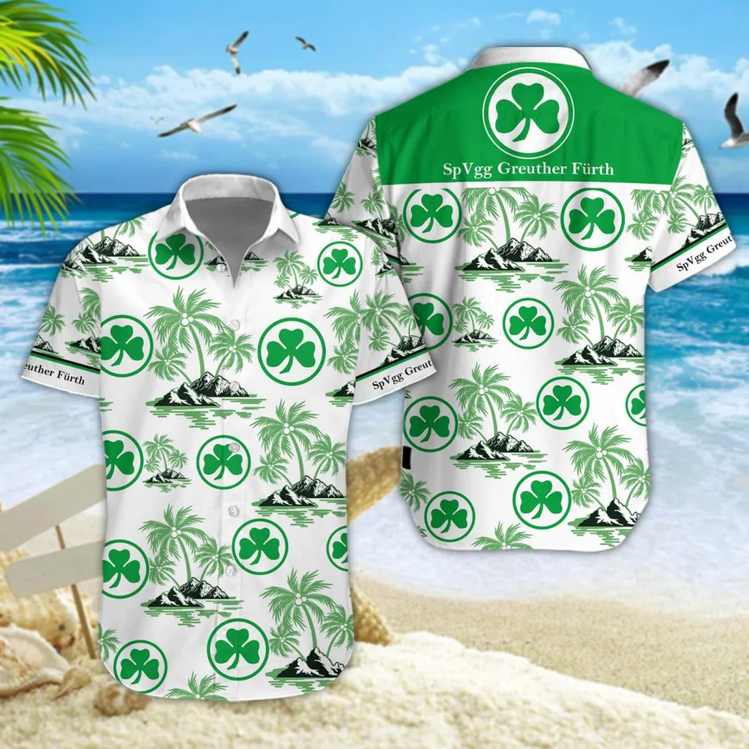 SpVgg Greuther Furth Hawaiian Shirt Style Classic Oversized Hawaiian, Unisex Hawaiian Shirt Trending Summer