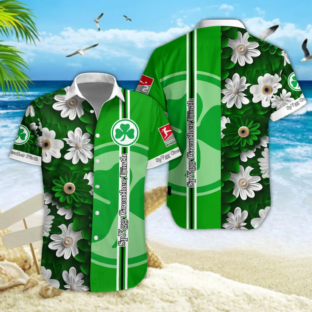 SpVgg Greuther Furth Hawaiian Shirt Style Classic Oversized Hawaiian, Unisex Hawaiian Shirt