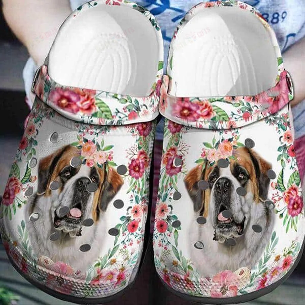 ST Bernard Crocs Classic Clogs