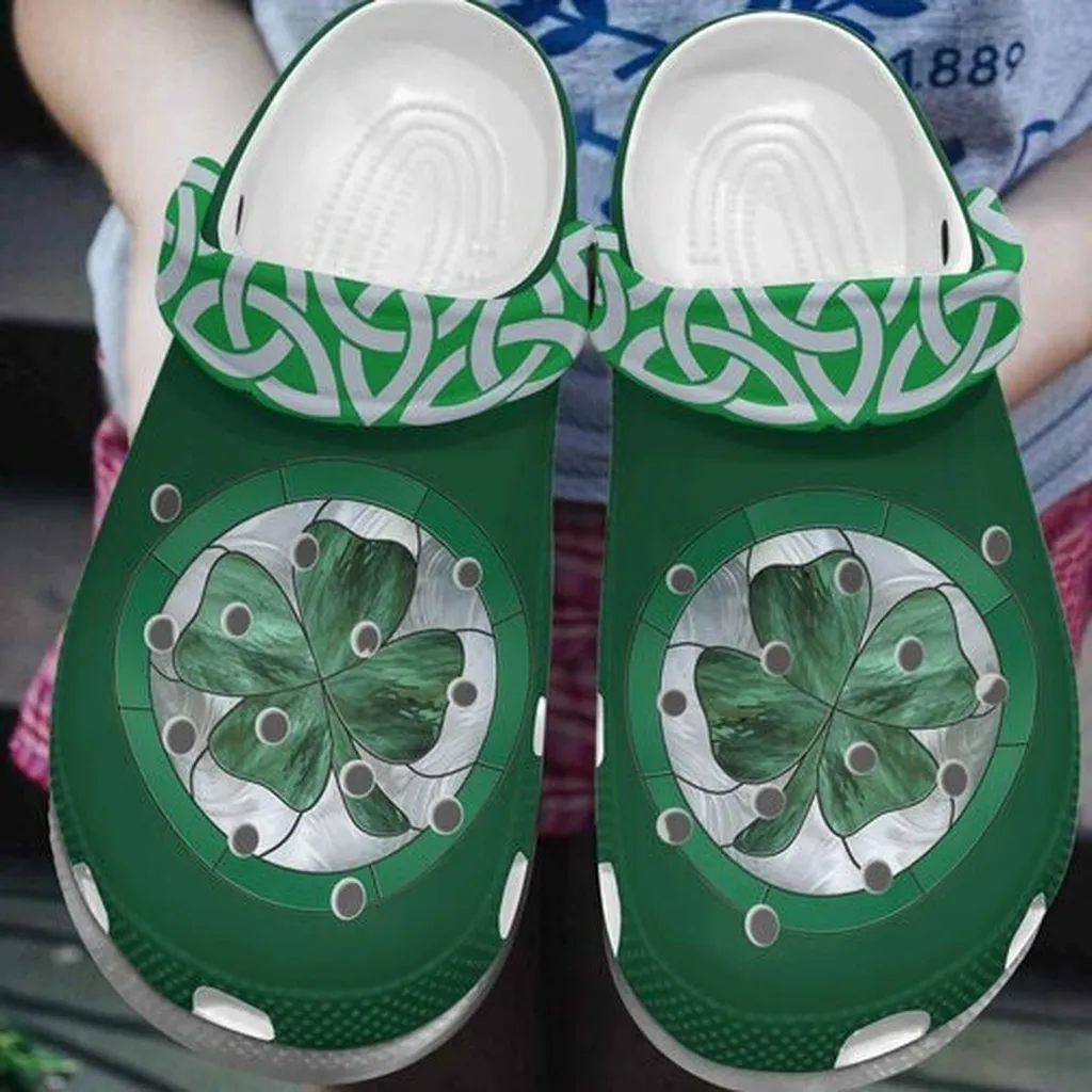 St Patricks Day Irish Shamrock Crocband Crocs