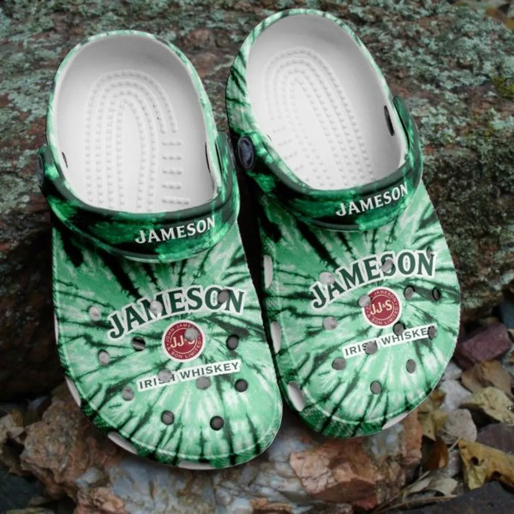 St Patricks Day Jameson Irish Whiskey Tie Dye Crocband Crocs