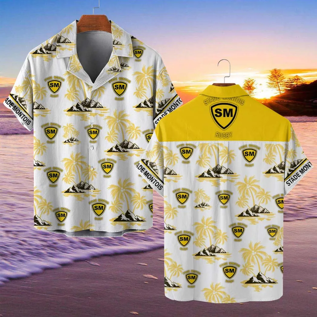 Stade Montois Rugby Hawaiian Shirt Style Classic Oversized Hawaiian, Unisex Hawaiian Shirt