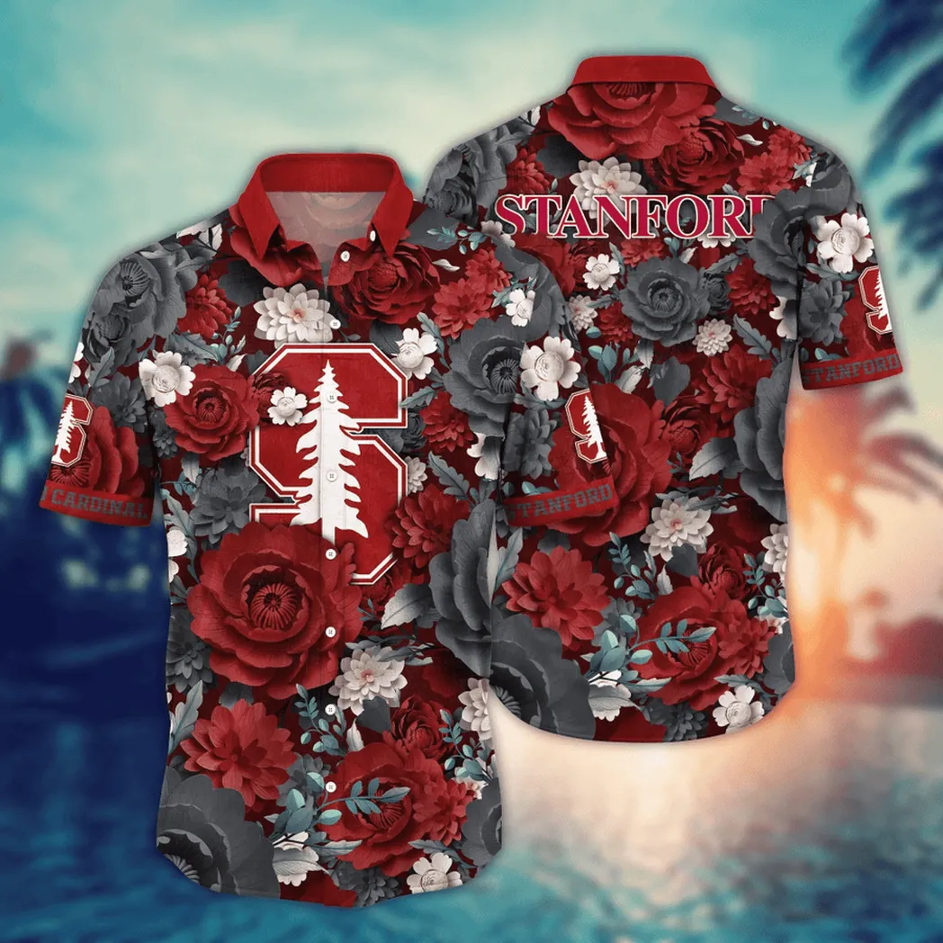 Stanford Cardinal NCAA Flower Aloha Hawaiian Shirt, Custom Summer Football Shirts VPHWA2451153785