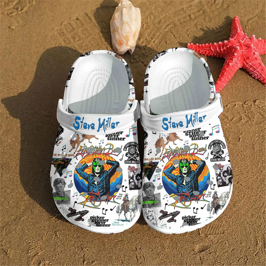 Steve Miller Music Crocs Clogs