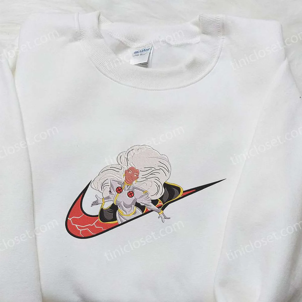 Storm Figpin x Nike Embroidered Hoodie, Xmen Embroidered Shirt, Nike Inspired Embroidered Shirt