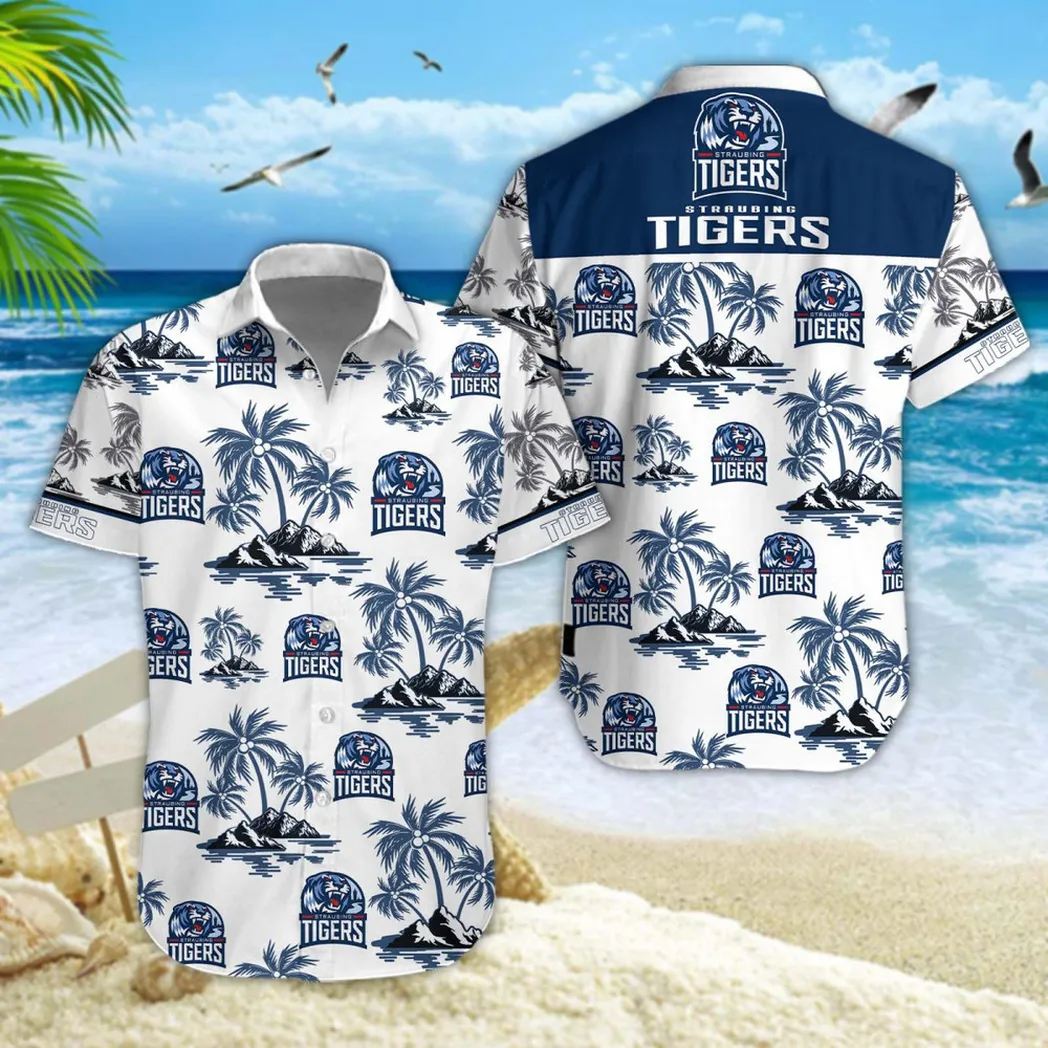 Straubing Tigers Hawaiian Shirt Style Classic Oversized Hawaiian