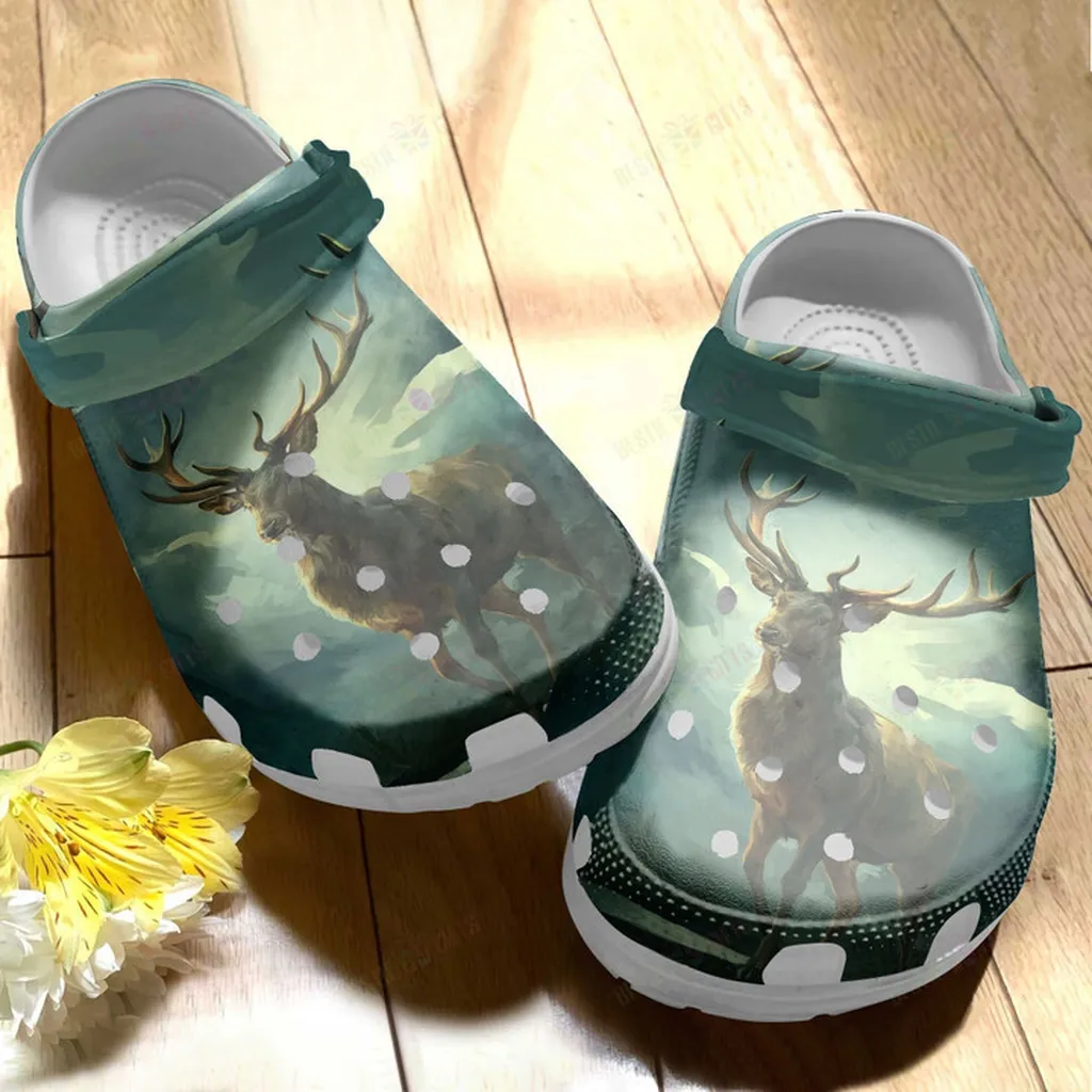 Strong Deer In The Forest Crocs Classic Clogs