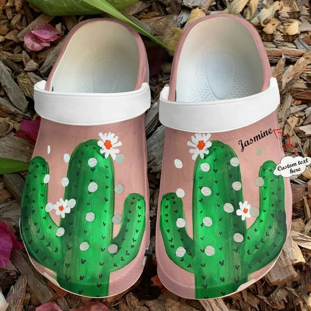 Succulent Personalized Lovely 102 Gift For Lover Rubber Crocs Clog