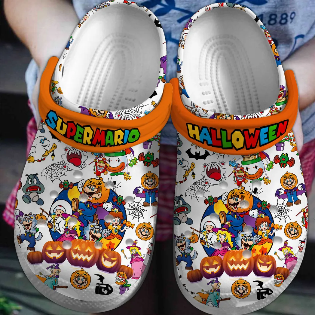 Super Mario Game Crocs Clogs