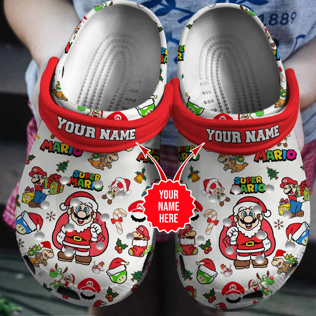 Super Mario Game Crocs Clogs