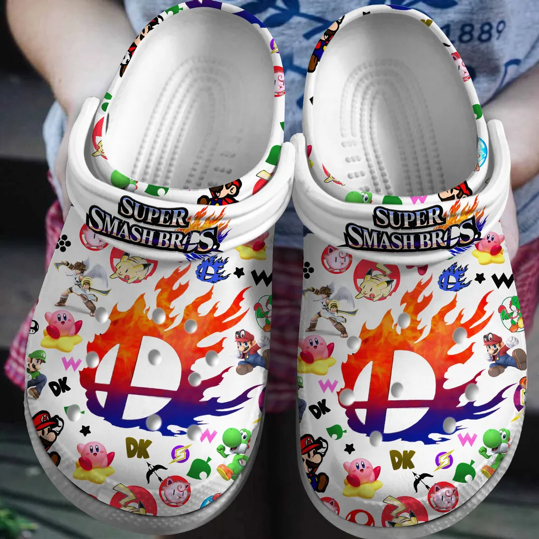 Super Smash Bros Movie Crocs Clogs