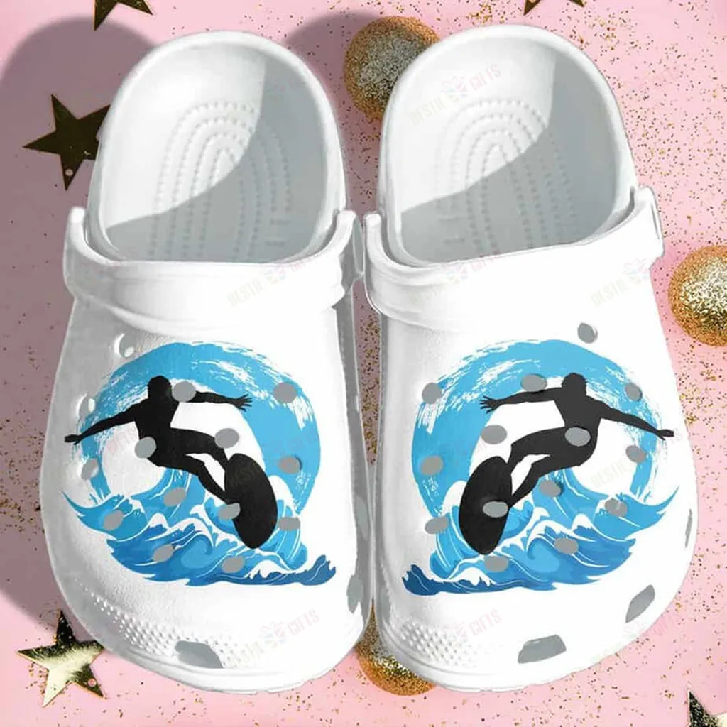 Surf Sport Beach Crocs, Personalized Crocs Classic Clogs