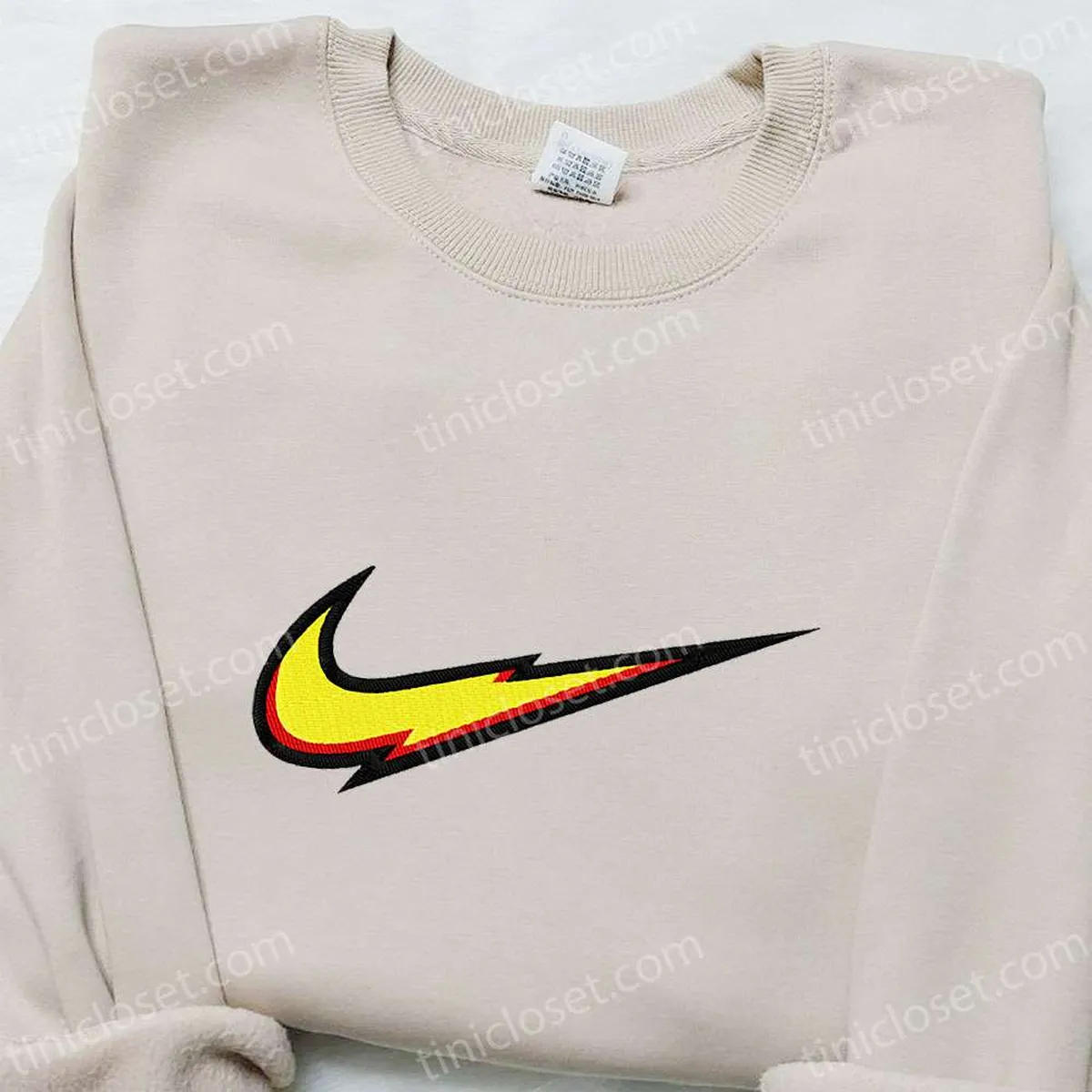 Swoosh x Thunder Embroidered Hoodie, Custom Embroidered Hoodie, Best Birthday Gift Ideas