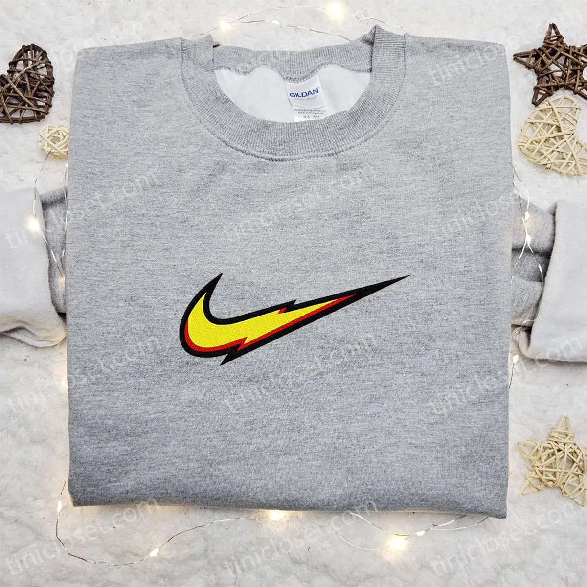 Swoosh x Thunder Embroidered Hoodie, Custom Embroidered Hoodie, Best Birthday Gift Ideas Swoosh x Thunder Embroidered Hoodie, Custom Embroidered Hoodie, Best Birthday Gift Ideas