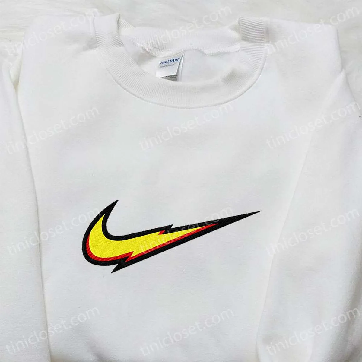 Swoosh x Thunder Embroidered Hoodie, Custom Embroidered Hoodie, Best Birthday Gift Ideas Swoosh x Thunder Embroidered Hoodie, Custom Embroidered Hoodie, Best Birthday Gift Ideas