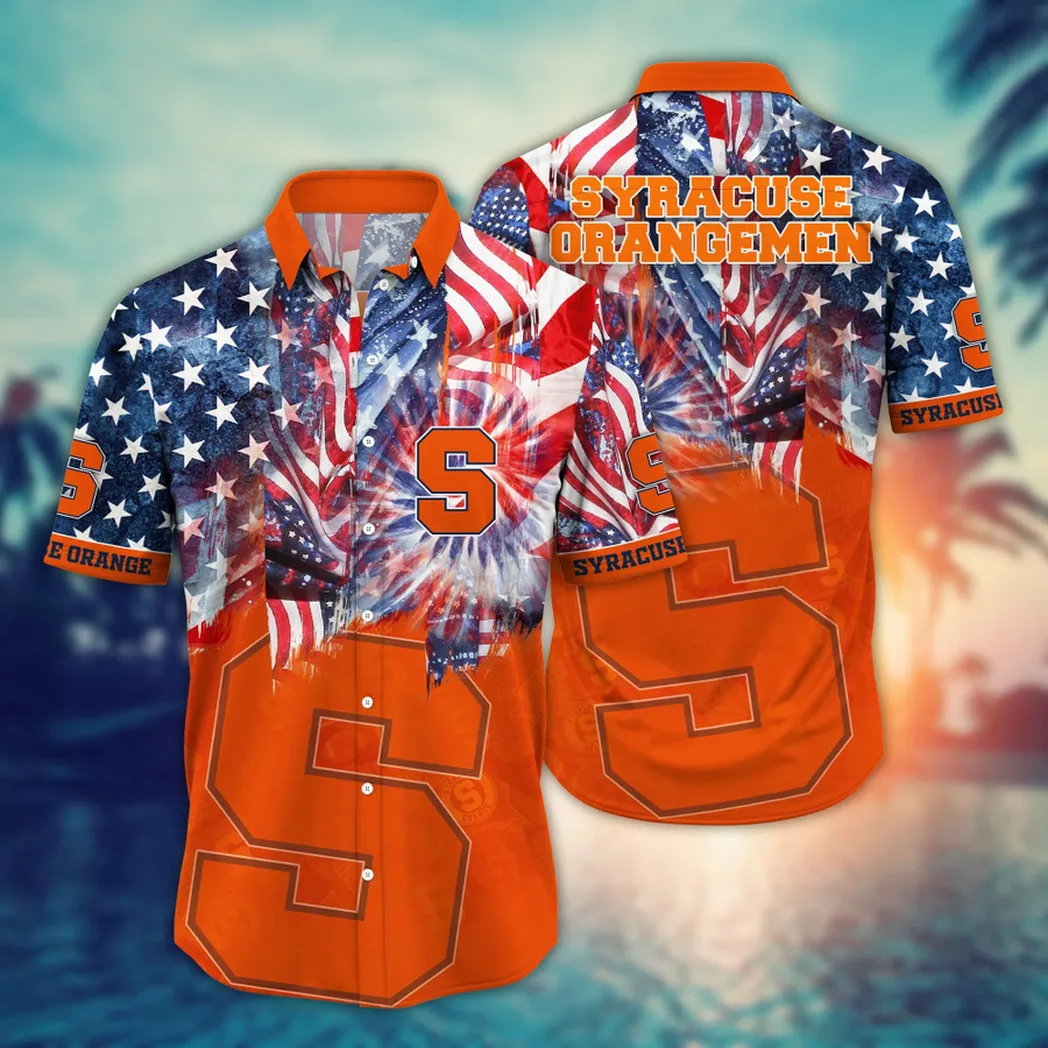 Syracuse Orange NCAA Flower Aloha Hawaiian Shirt, Summer Football Shirts VPHWA2451154132