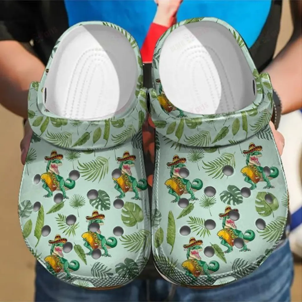 Tacosaurus Crocs, Personalized Crocs Classic Clogs