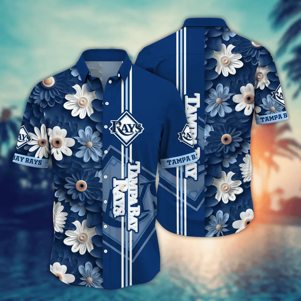 Tampa Bay Rays MLB Flower Aloha Hawaiian Shirt, Summer Football Shirts VPHWA2451154772