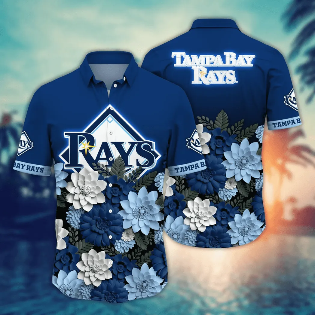 Tampa Bay Rays MLB Flower Aloha Hawaiian Shirt, Summer Football Shirts VPHWA2451154889