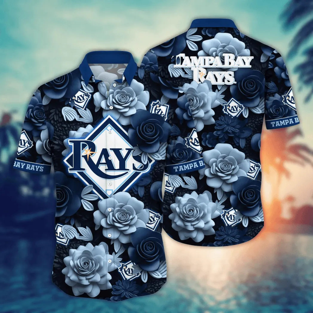 Tampa Bay Rays MLB Flower Aloha Hawaiian Shirt, Summer Football Shirts VPHWA2451154979