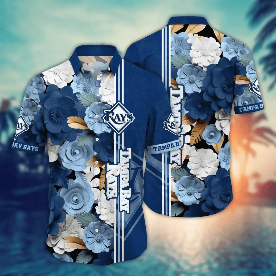 Tampa Bay Rays MLB Flower Aloha Hawaiian Shirt, Summer Football Shirts VPHWA2451155017