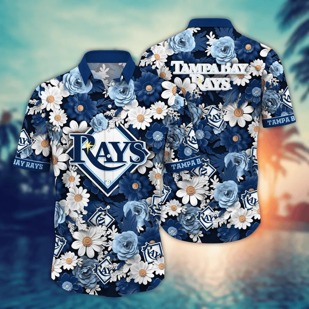 Tampa Bay Rays MLB Flower Aloha Hawaiian Shirt, Summer Football Shirts VPHWA2451155054