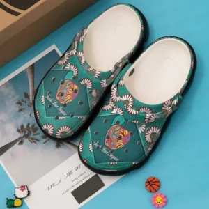 Teach Love Inspire Personalized Flower Gift For Lover Rubber Crocs Clog