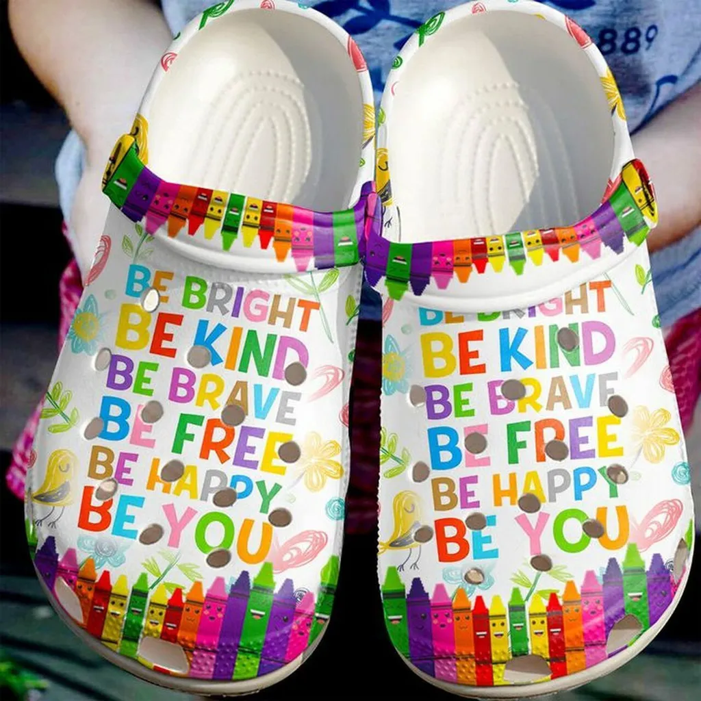 Teacher Be You 102 Gift For Lover Rubber Crocs Clog