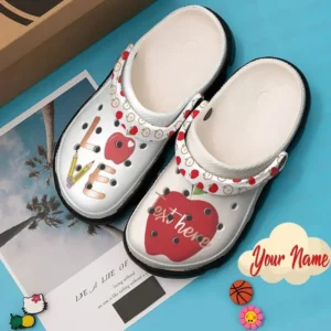 Teacher Love Personalized Name Crocs Crocband Clog