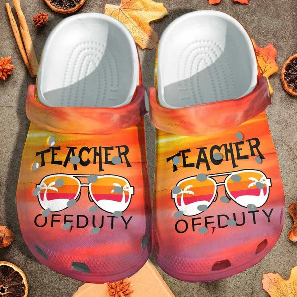 Teacher Off Duty Custom Crocs Classic Clogs