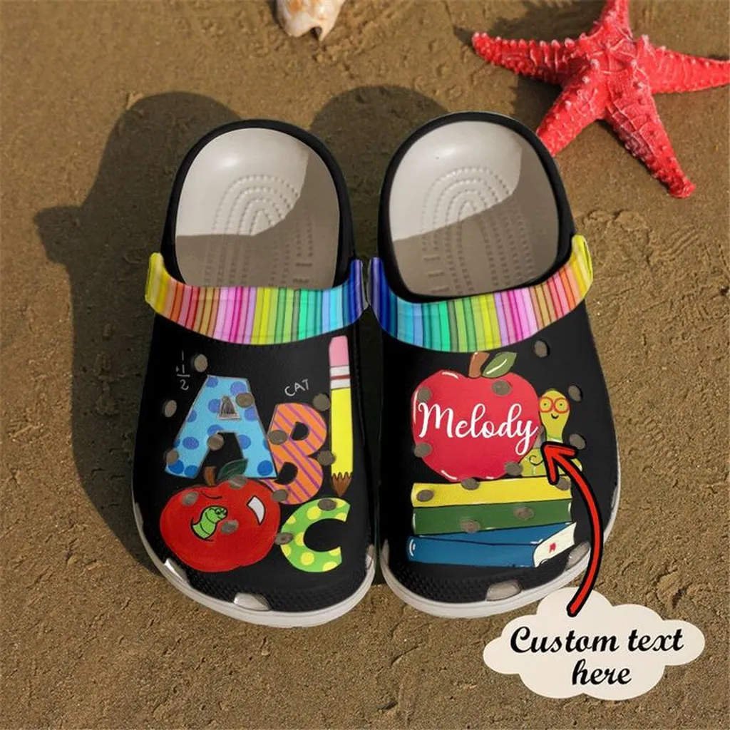 Teacher Personalized Name Abc Crocs Crocband Clog