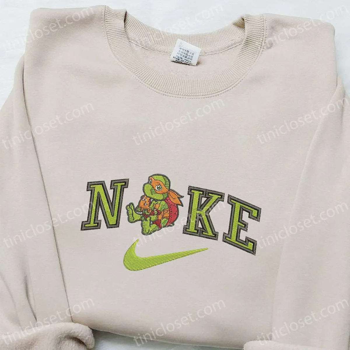 Teenage Mutant Ninja Turtles x Nike Movie Embroidered Sweatshirt, Nike Inspired Embroidered Hoodie, Best Birthday Gift Ideas