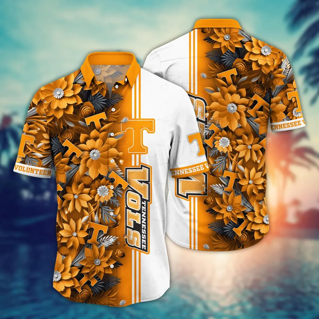 Tennessee Volunteers NCAA Flower Aloha Hawaiian Shirt, Custom Summer Football Shirts VPHWA2451153283