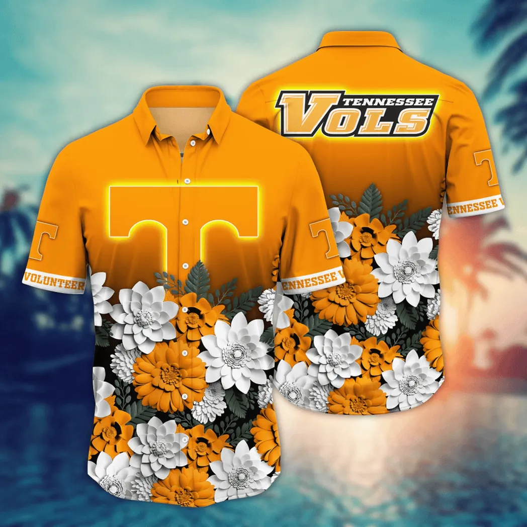 Tennessee Volunteers NCAA Flower Aloha Hawaiian Shirt, Summer Football Shirts VPHWA2451155099